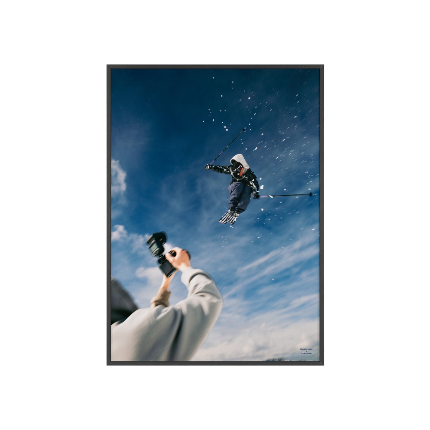 'Camera Crew' Mateo Lepic Poster - FRAMED