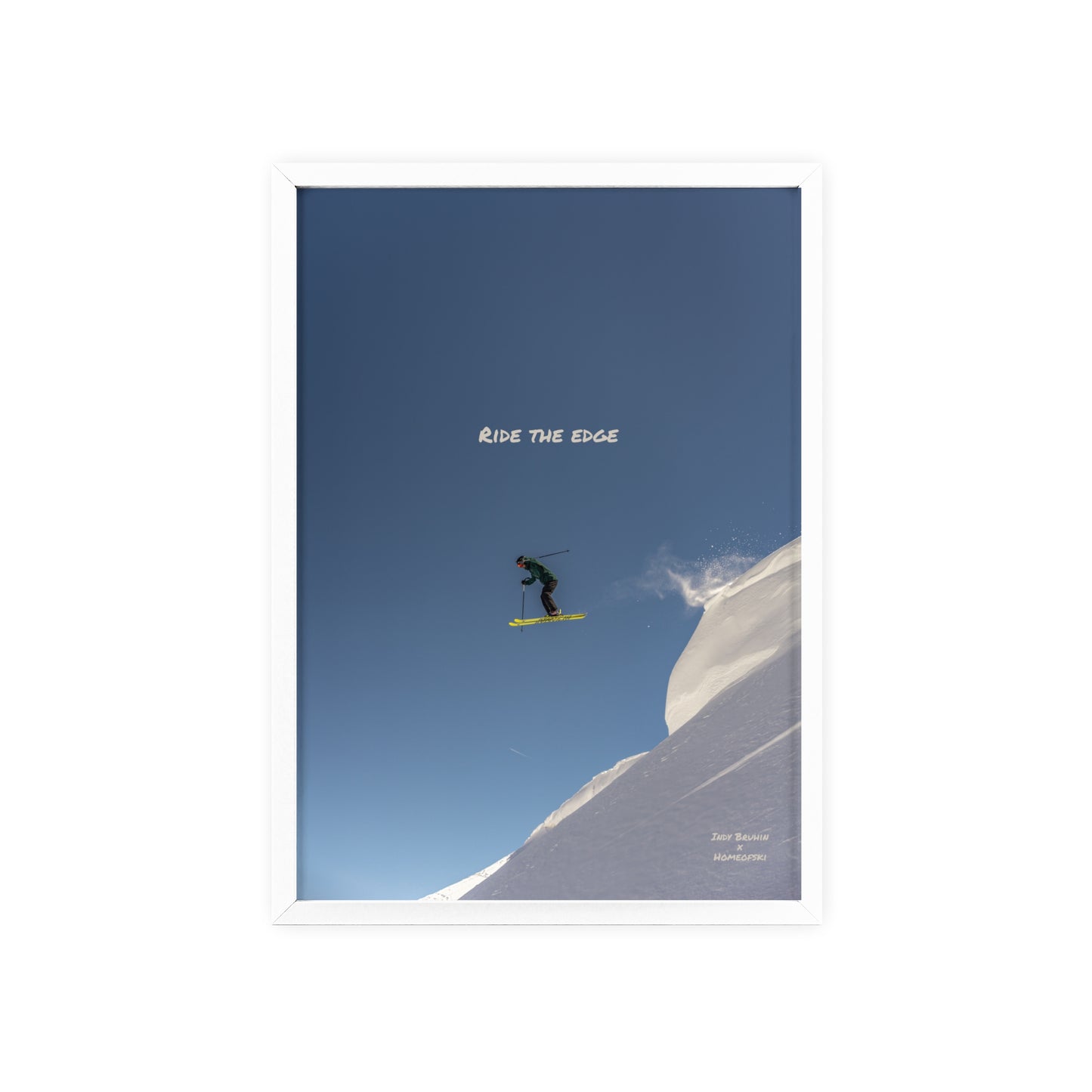 Ride The Edge Indy Bruhin Poster - FRAMED