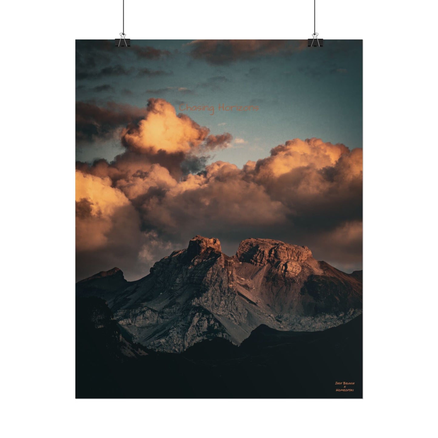Chasing Horizons Indy Bruhin Poster