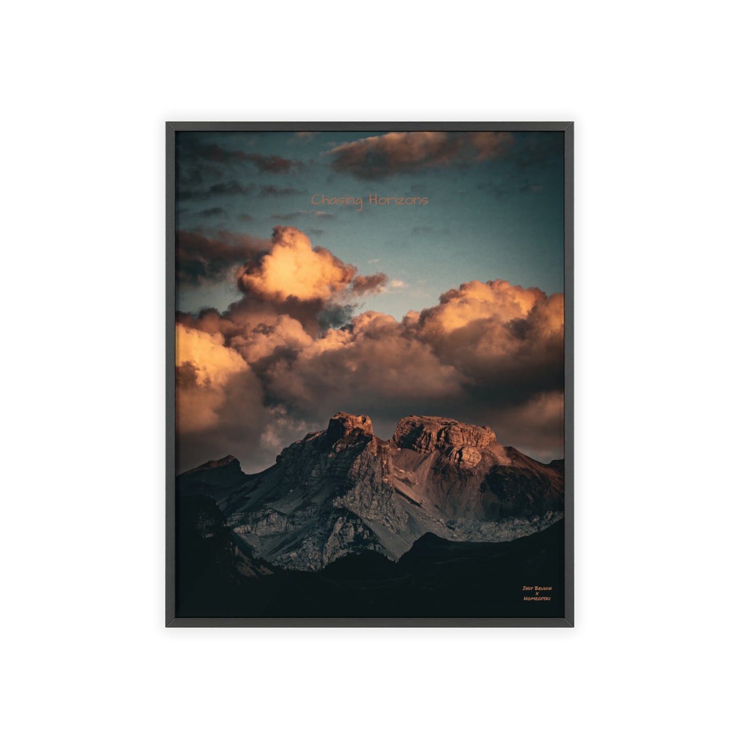 Chasing Horizons Indy Bruhin Poster - FRAMED
