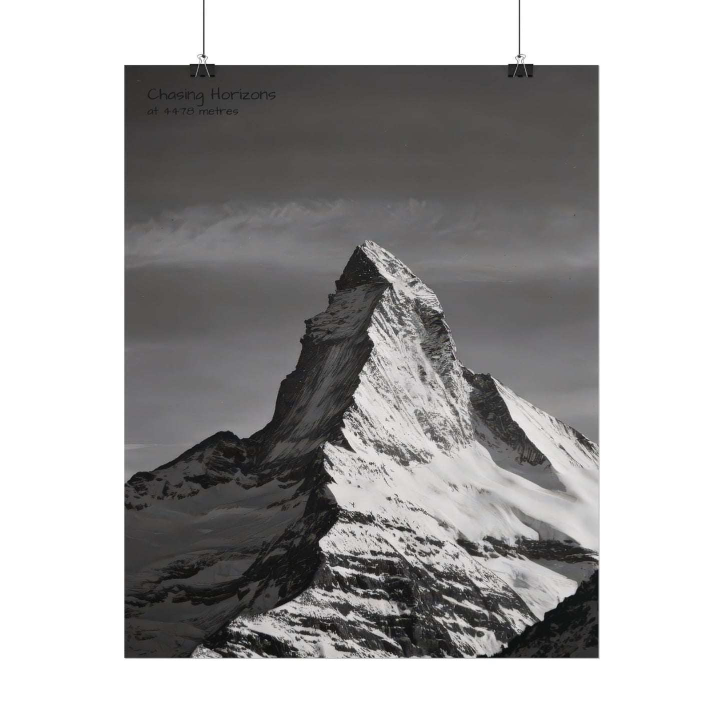 Chasing Horizons x Monochrome Matternhorn Poster