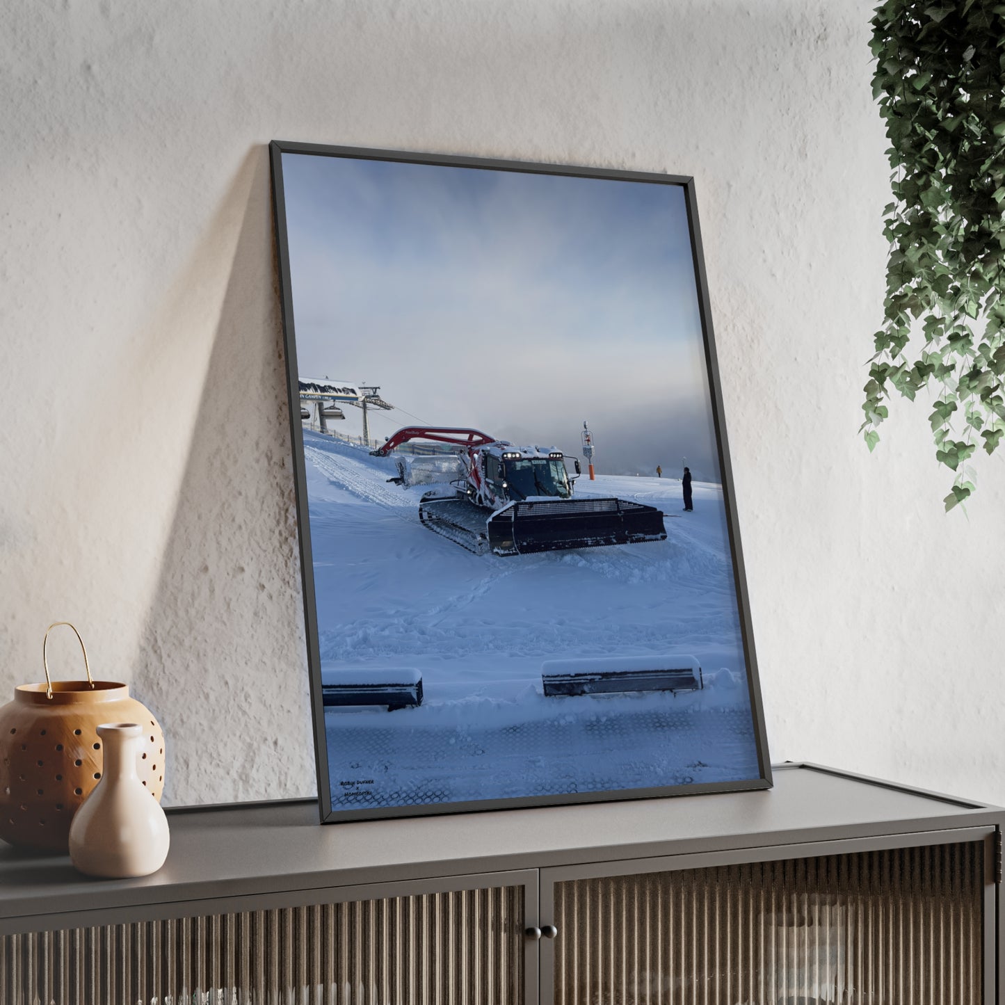 Pistenbully Robin Dufner Poster - FRAMED