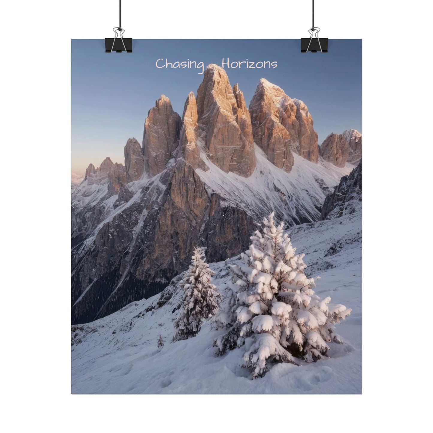 Chasing Horizons x Dolomites Poster