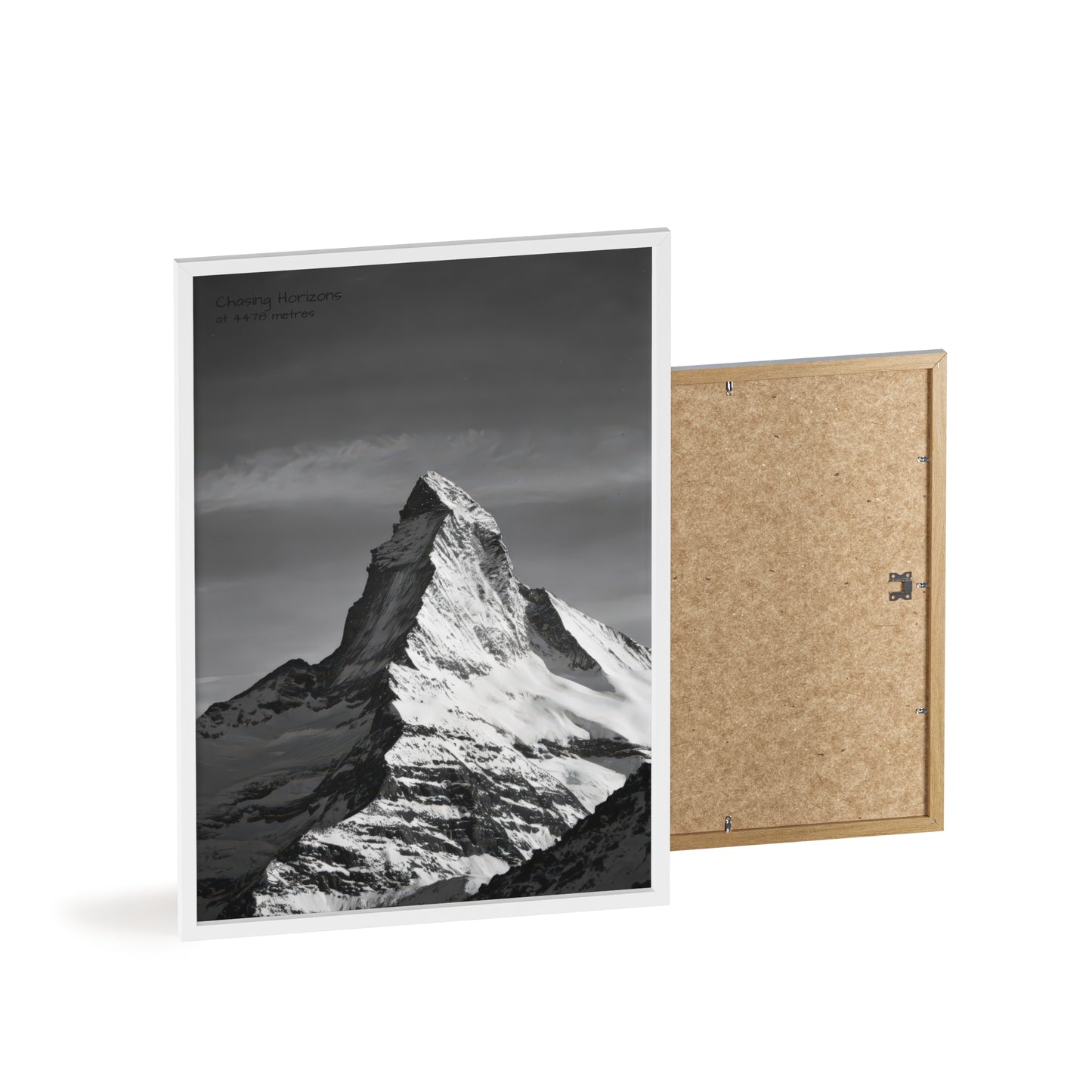 Chasing Horizons x Monochrome Matternhorn Poster - FRAMED