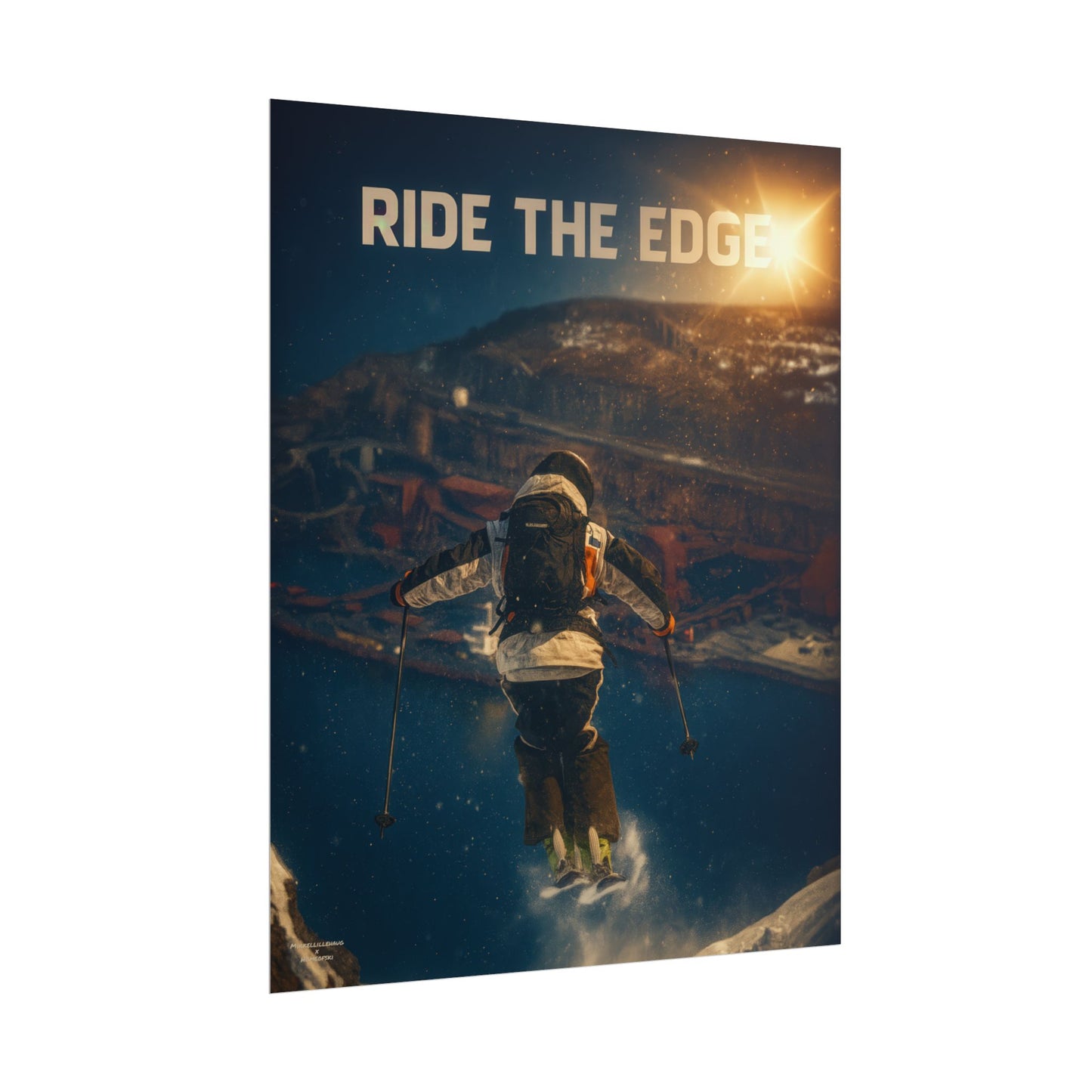 Ride The Edge x Heaven Mikkellillehaug Poster