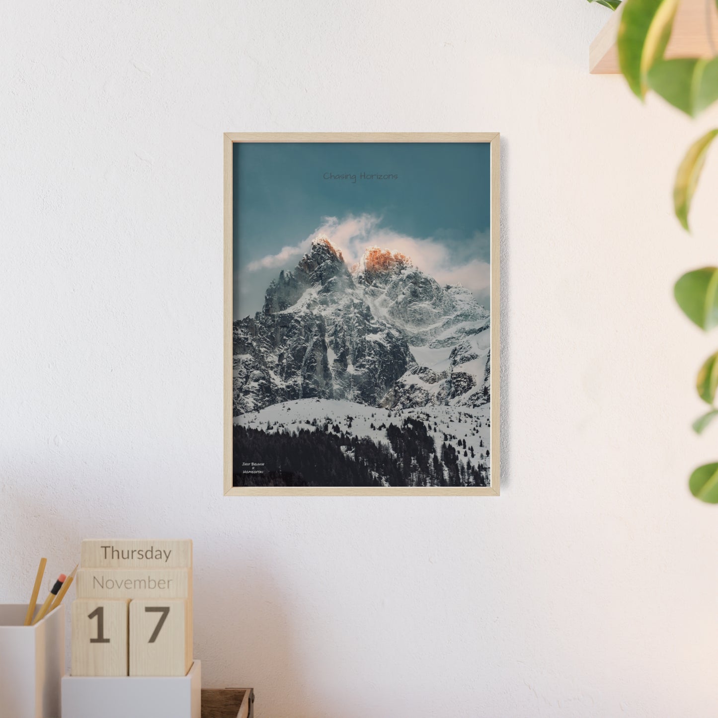 Alps Indy Bruhin Poster - FRAMED