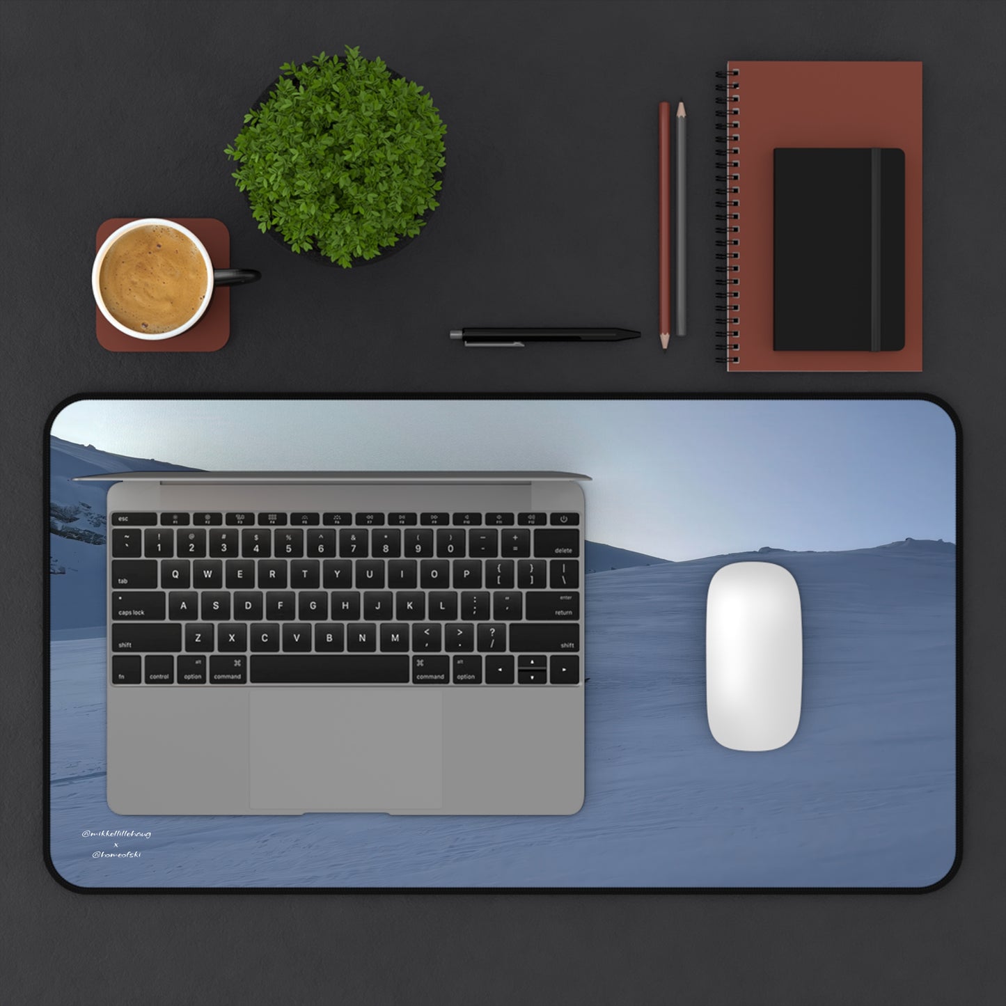 Ski Touring Mikkellillehaug Desk Pad