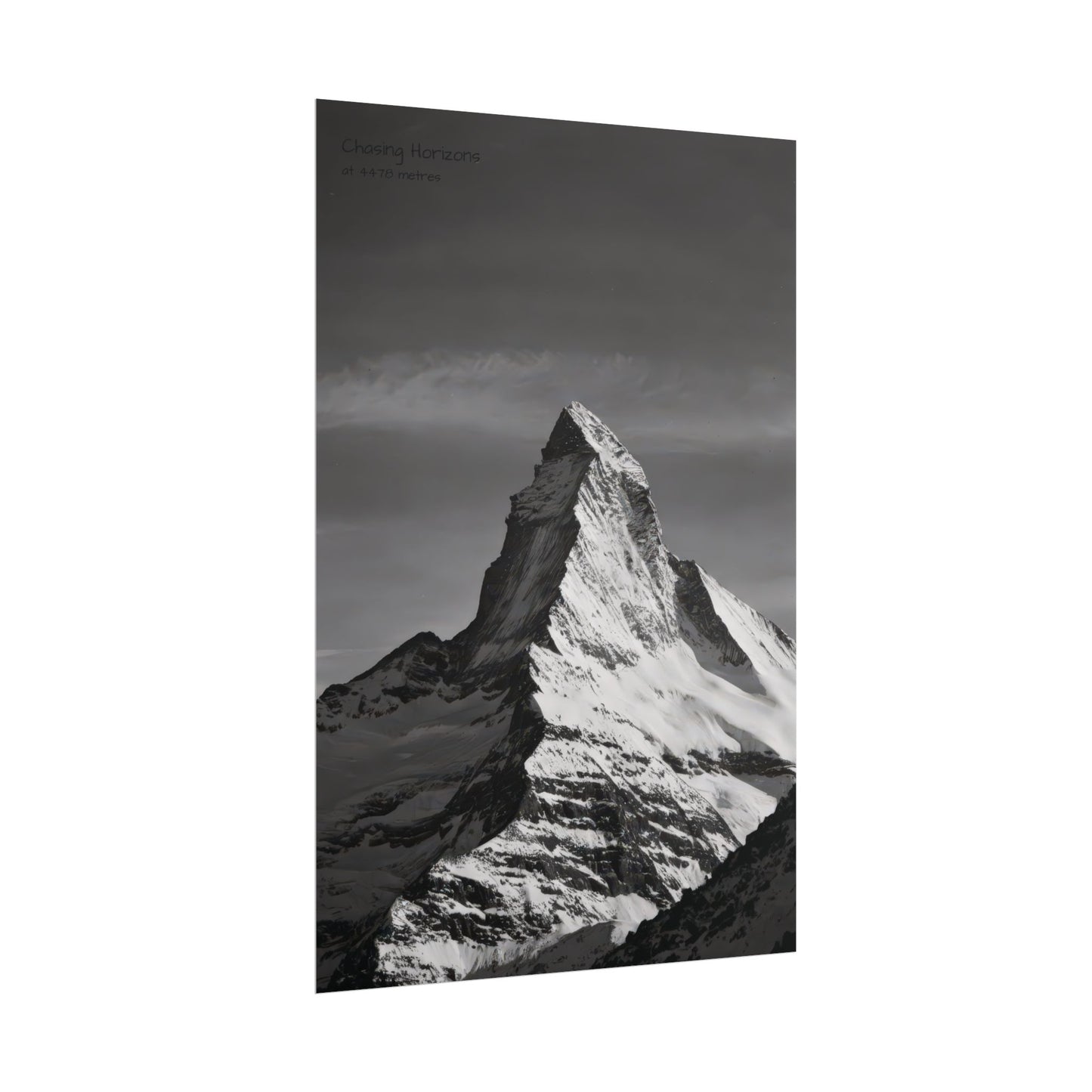 Chasing Horizons x Monochrome Matternhorn Poster