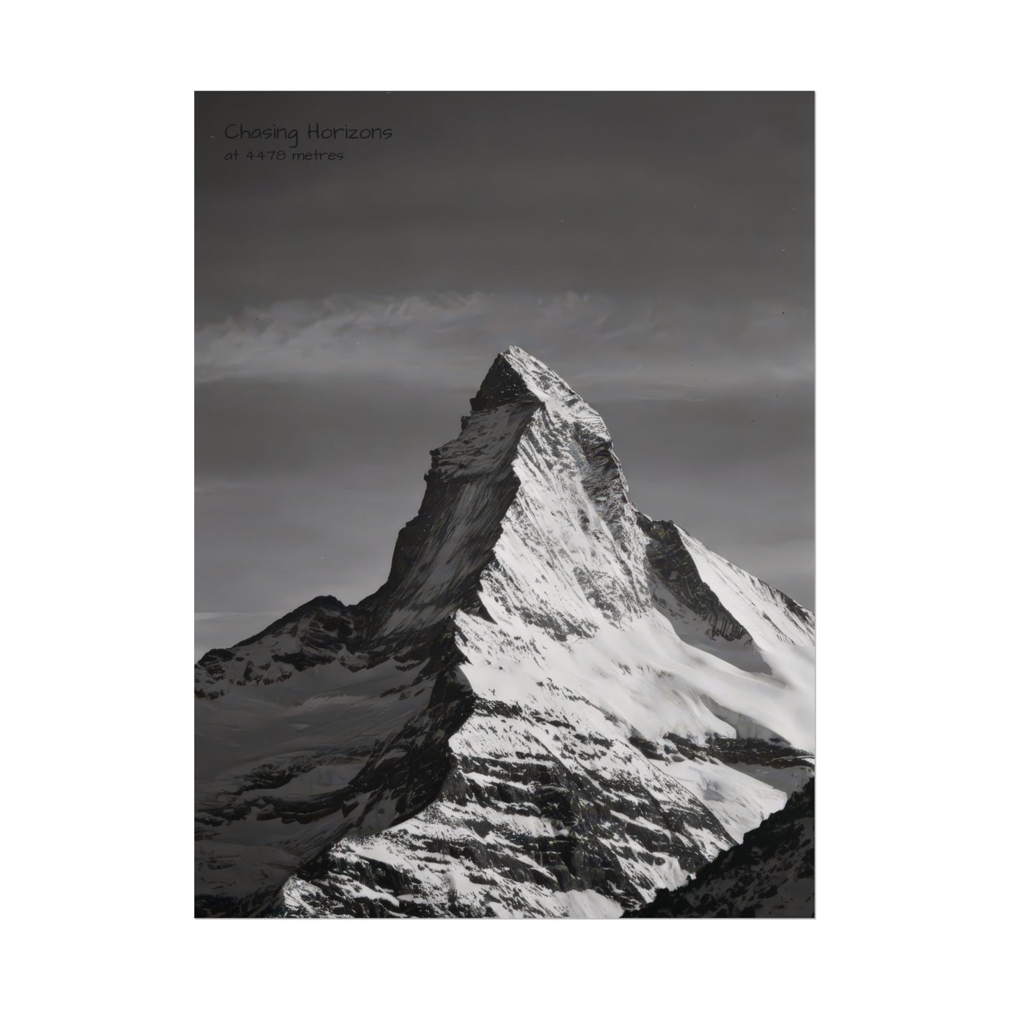 Chasing Horizons x Monochrome Matternhorn Poster