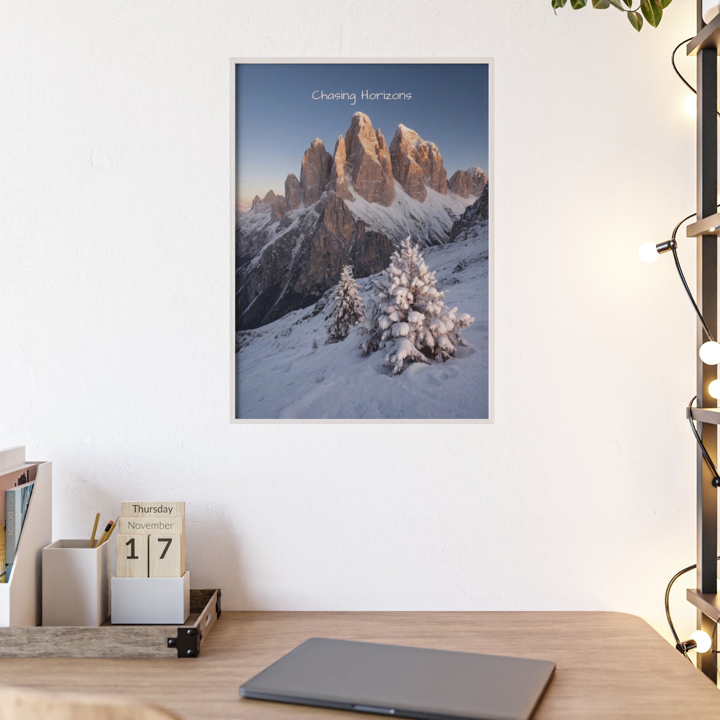 Chasing Horizons x Dolomites Poster - FRAMED