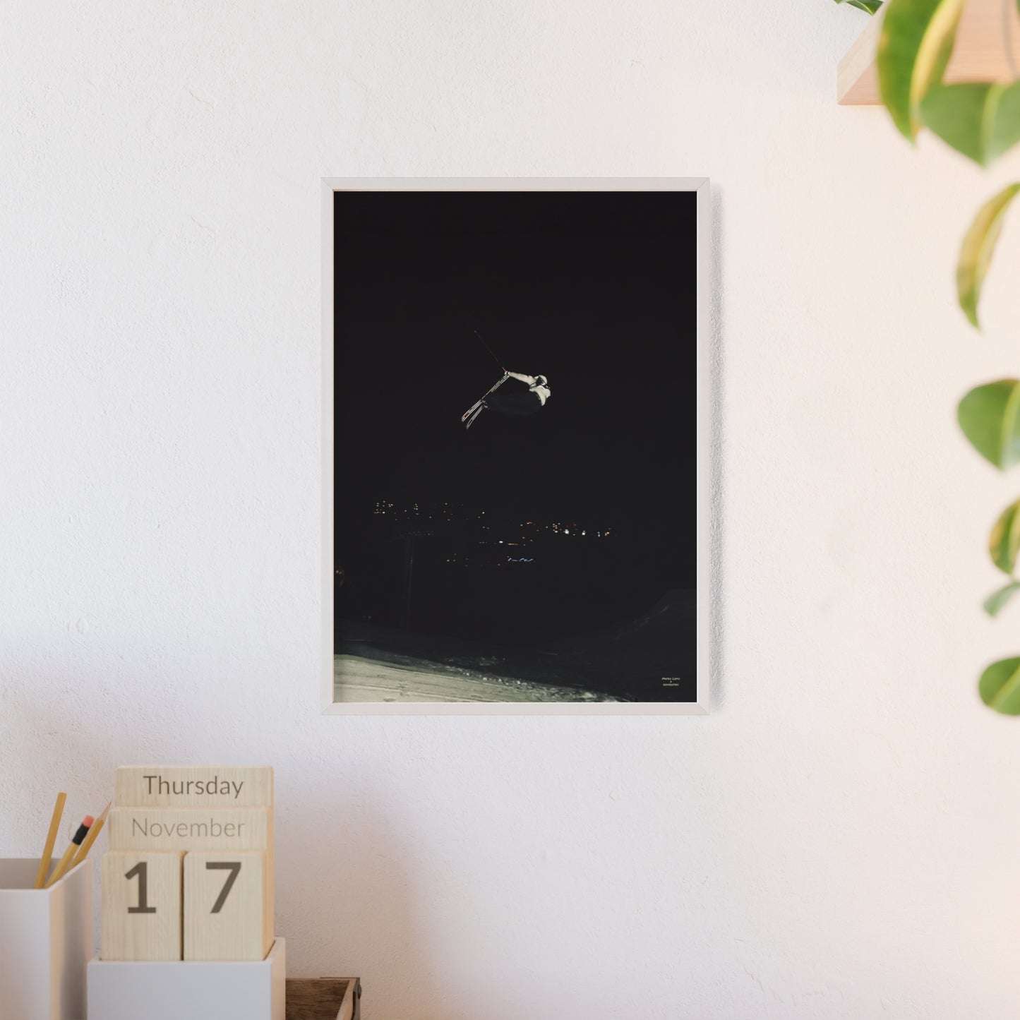 Night Park Mateo Lepic Poster - FRAMED