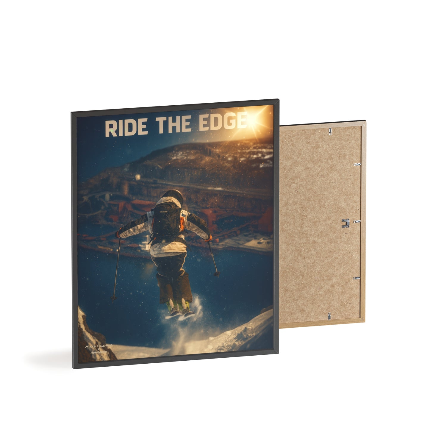Ride The Edge x Heaven Mikkellillehaug Poster - FRAMED