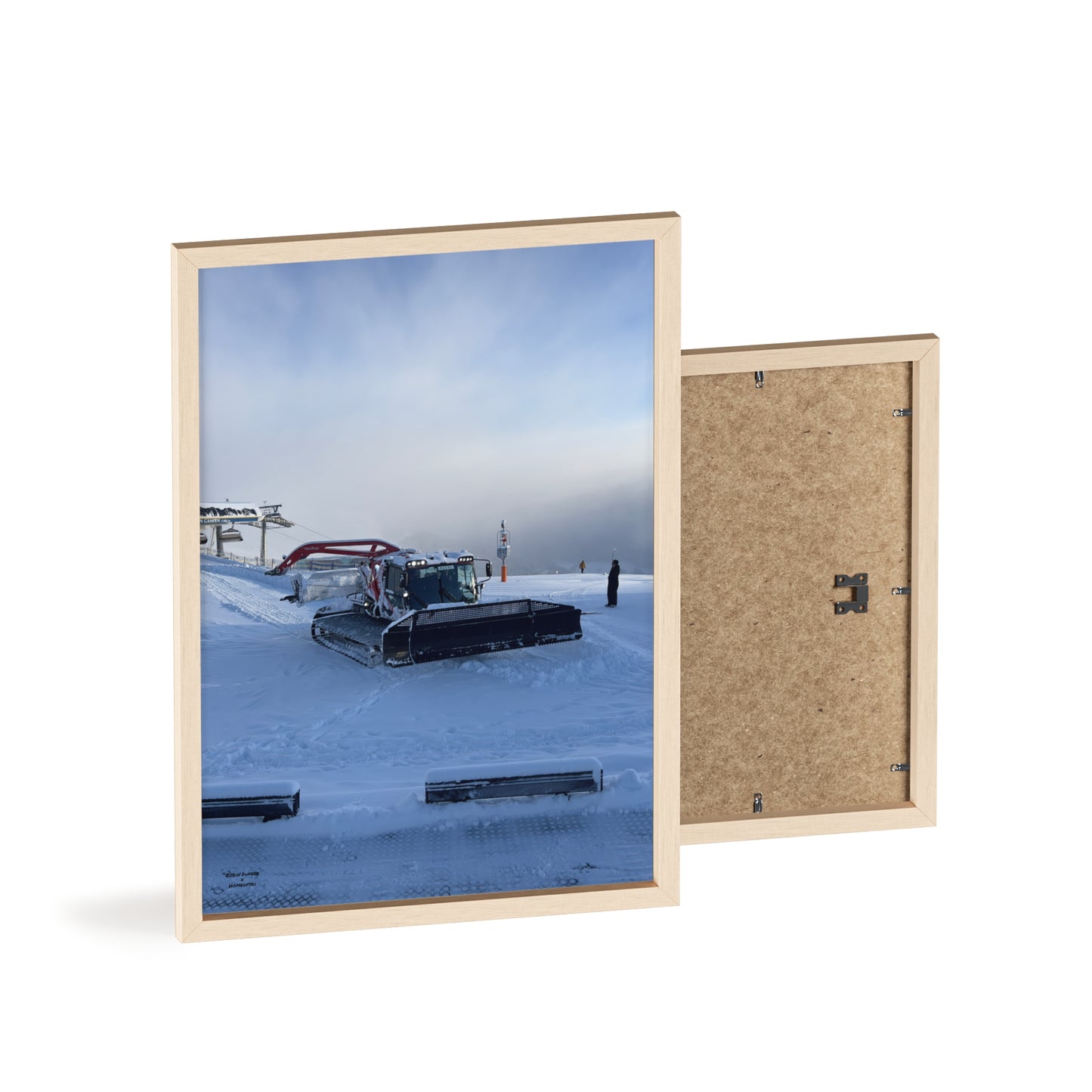 Pistenbully Robin Dufner Poster - FRAMED