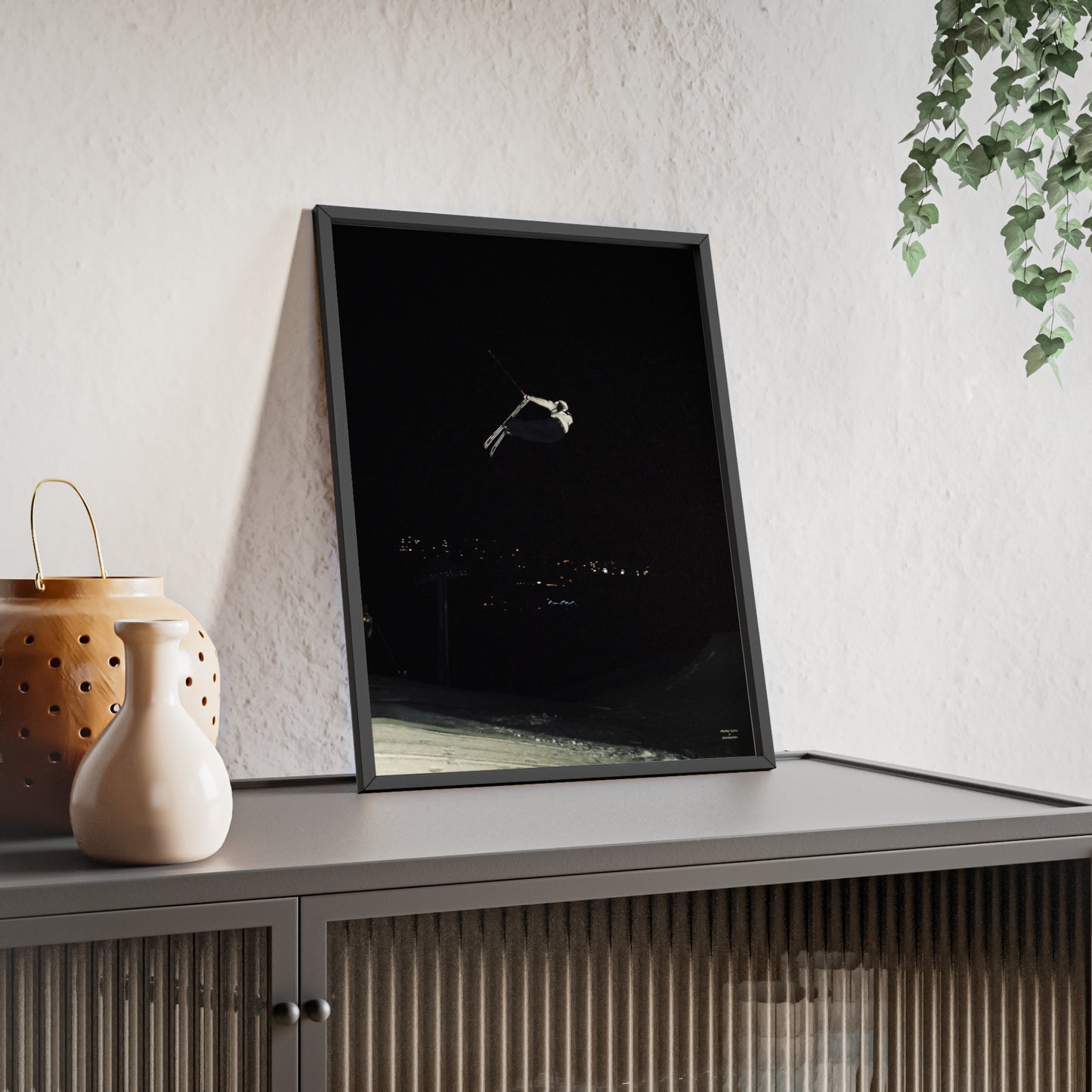 Night Park Mateo Lepic Poster - FRAMED