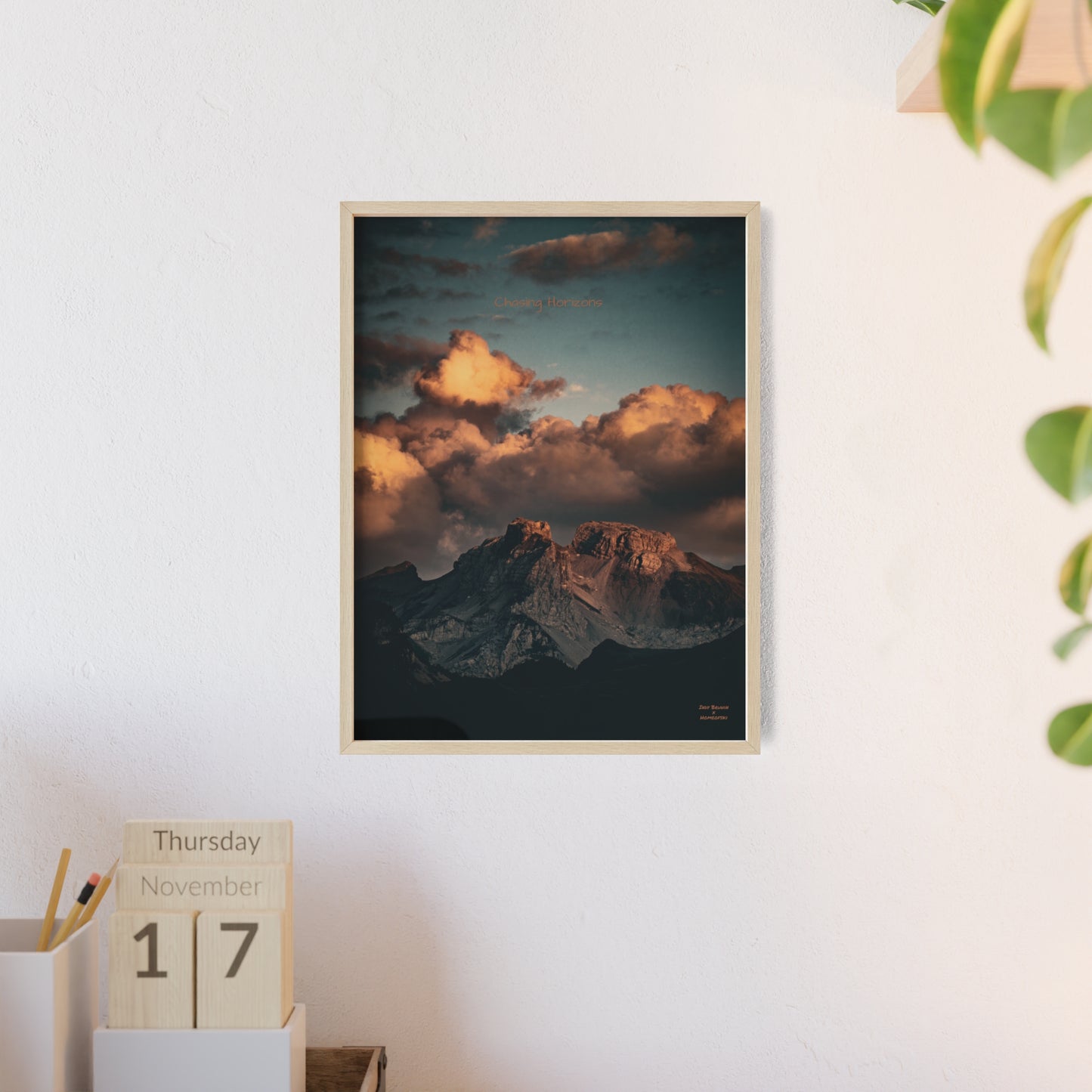 Chasing Horizons Indy Bruhin Poster - FRAMED
