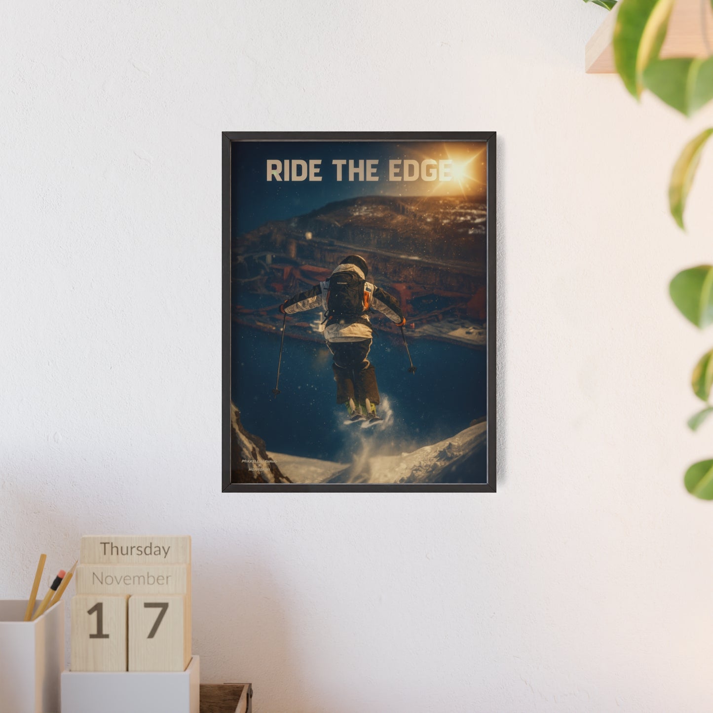Ride The Edge x Heaven Mikkellillehaug Poster - FRAMED