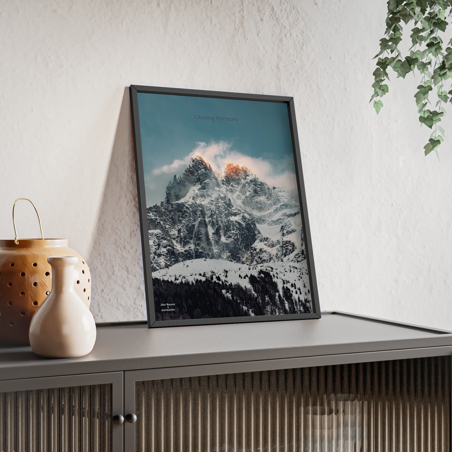 Alps Indy Bruhin Poster - FRAMED