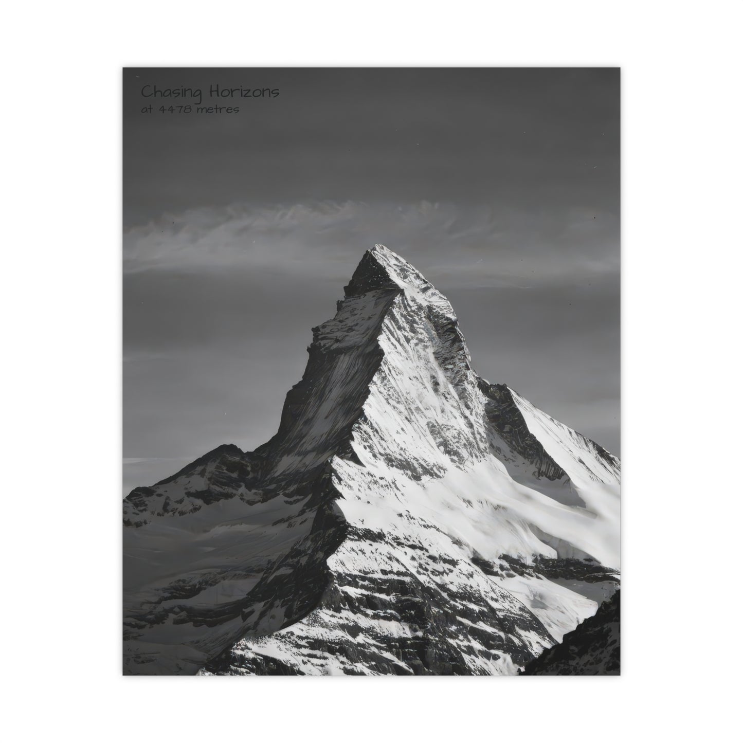 Chasing Horizons x Monochrome Matternhorn Poster