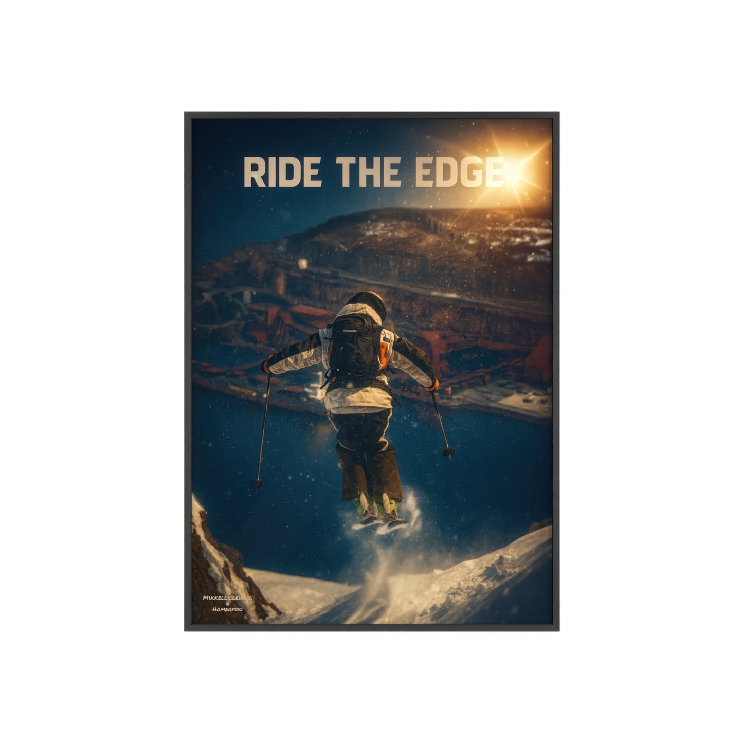 Ride The Edge x Heaven Mikkellillehaug Poster - FRAMED