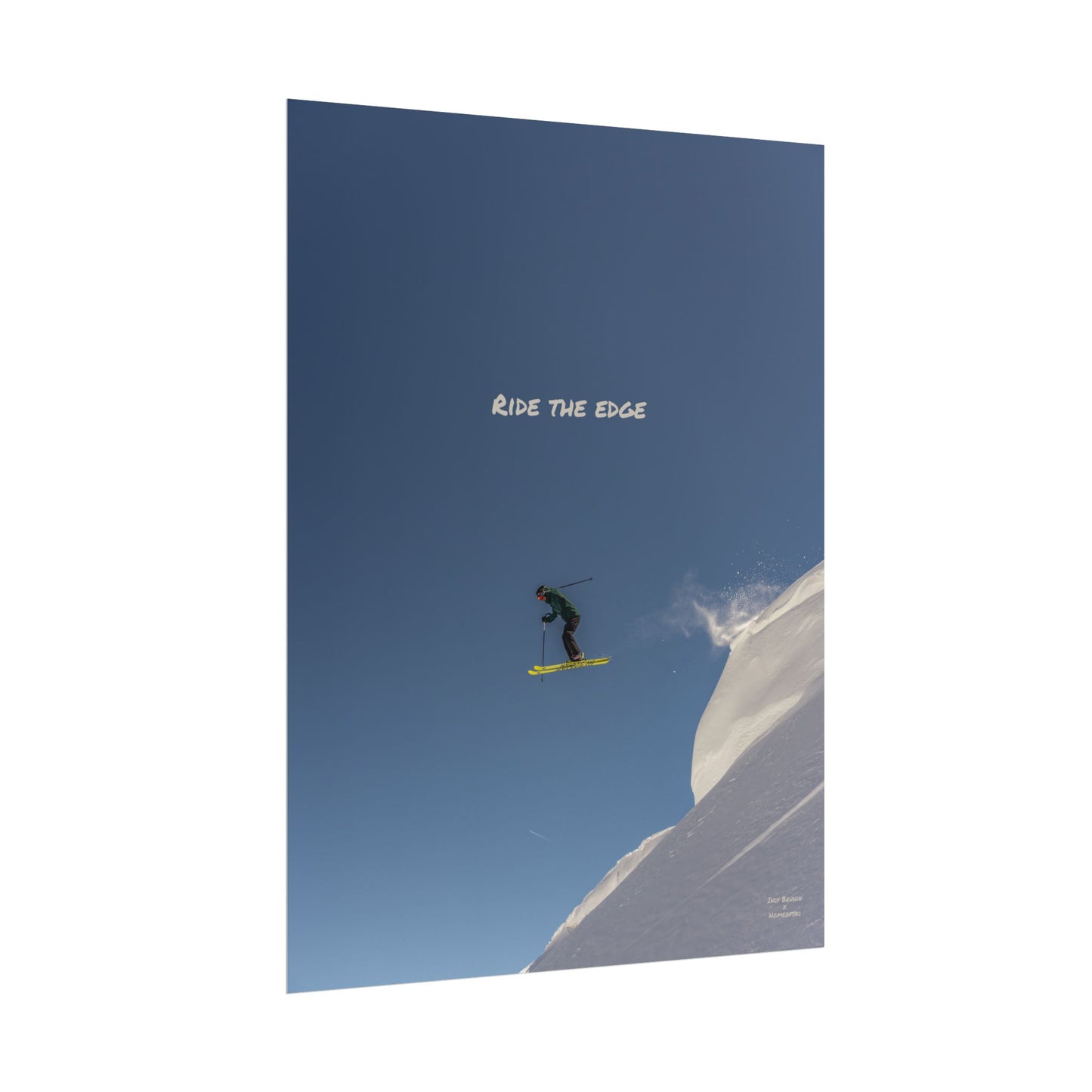 Ride The Edge Indy Bruhin Poster
