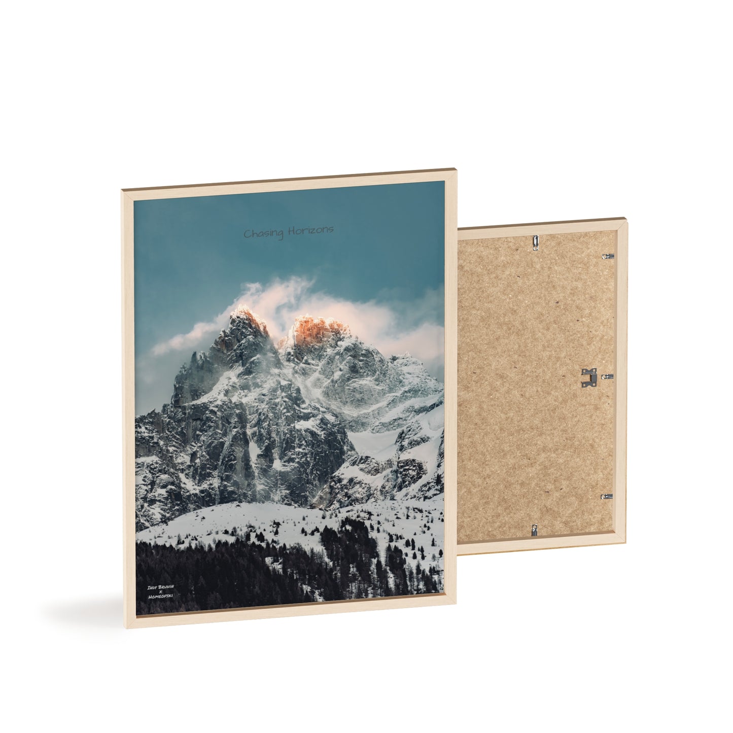 Alps Indy Bruhin Poster - FRAMED
