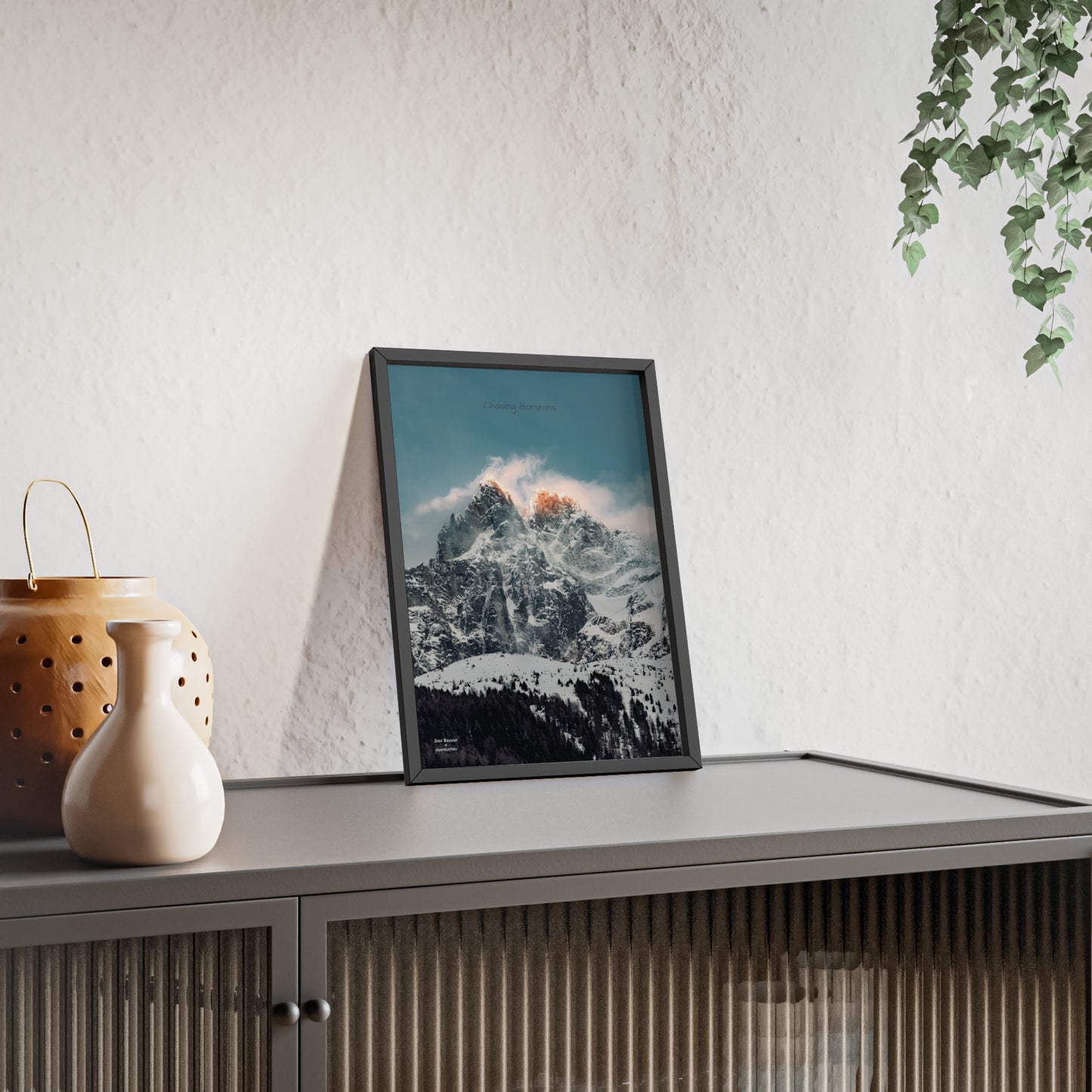 Alps Indy Bruhin Poster - FRAMED