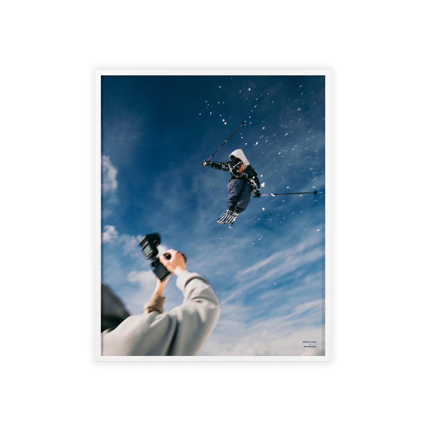 'Camera Crew' Mateo Lepic Poster - FRAMED