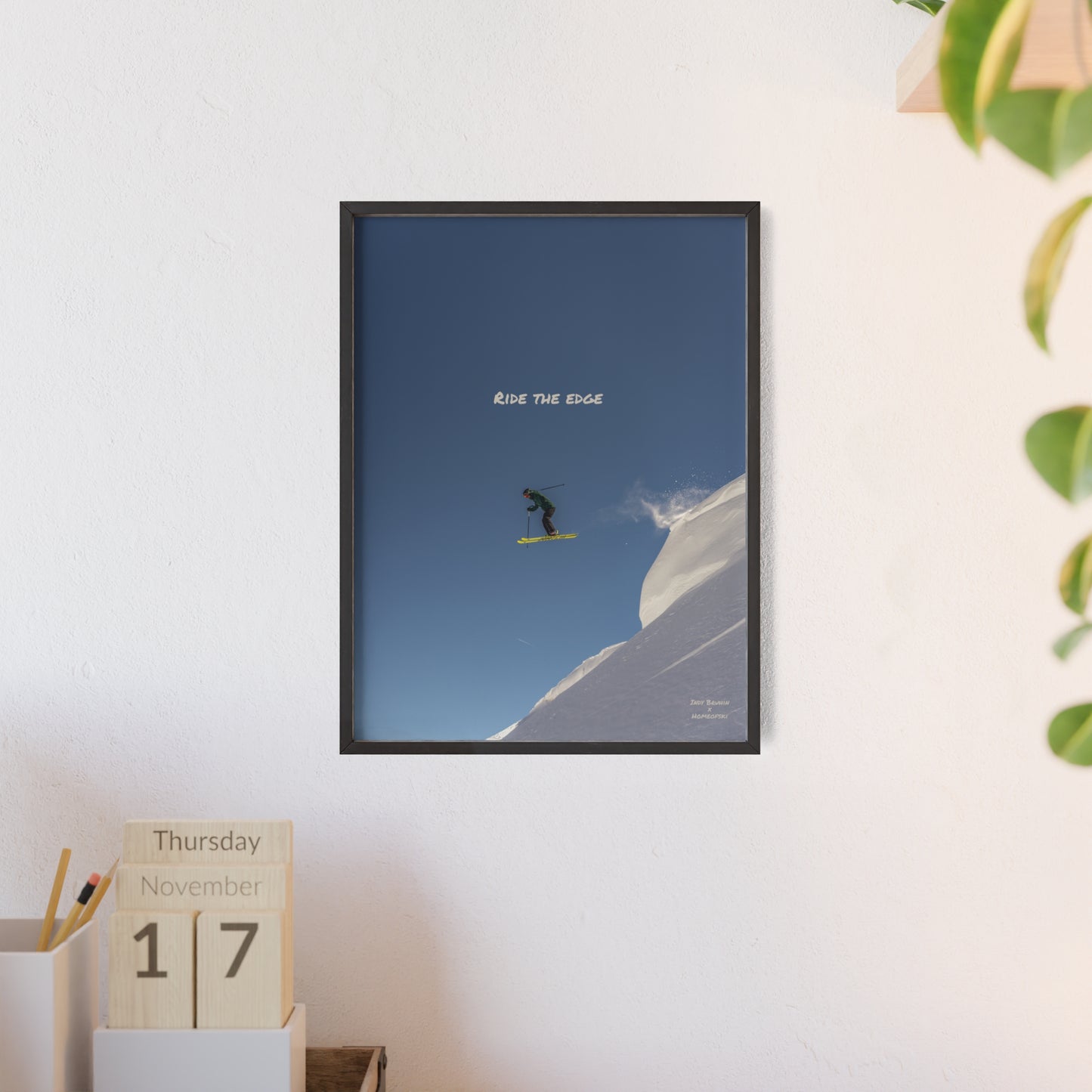Ride The Edge Indy Bruhin Poster - FRAMED