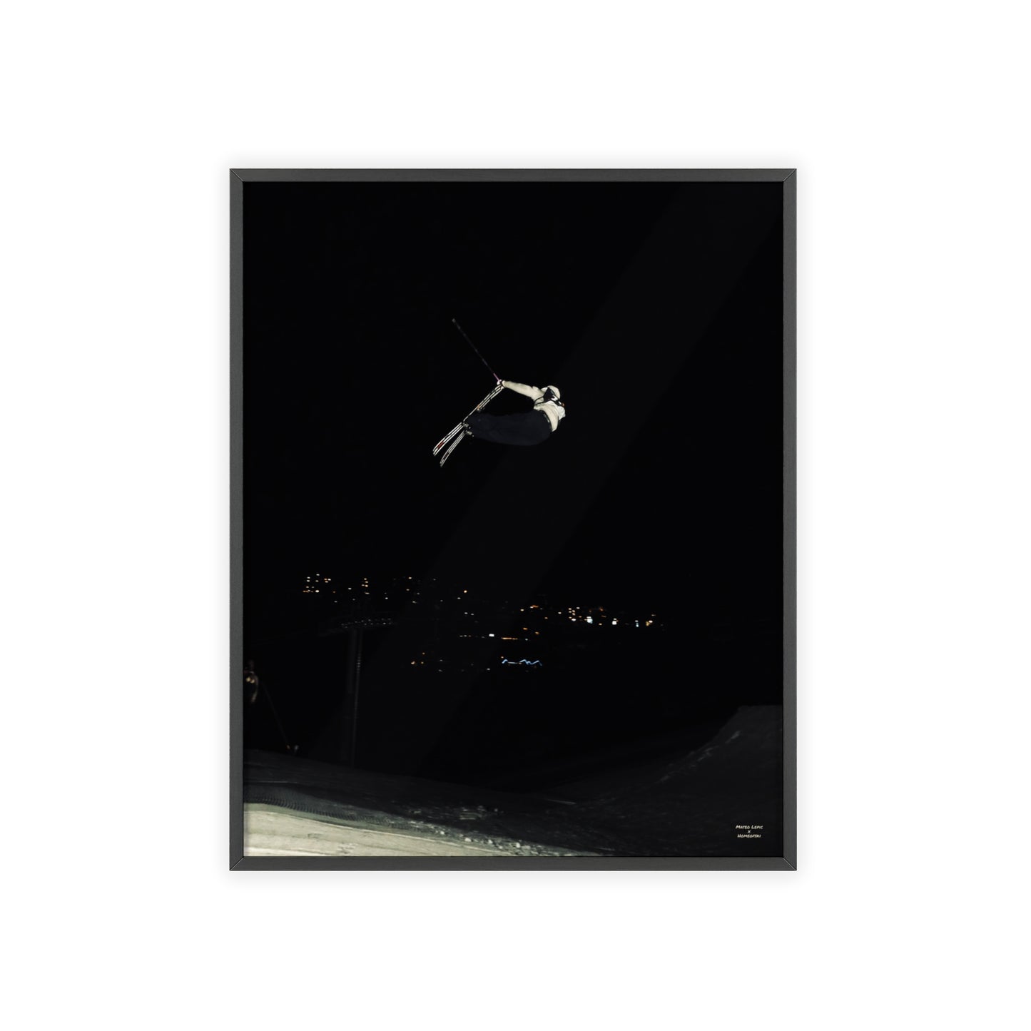 Night Park Mateo Lepic Poster - FRAMED