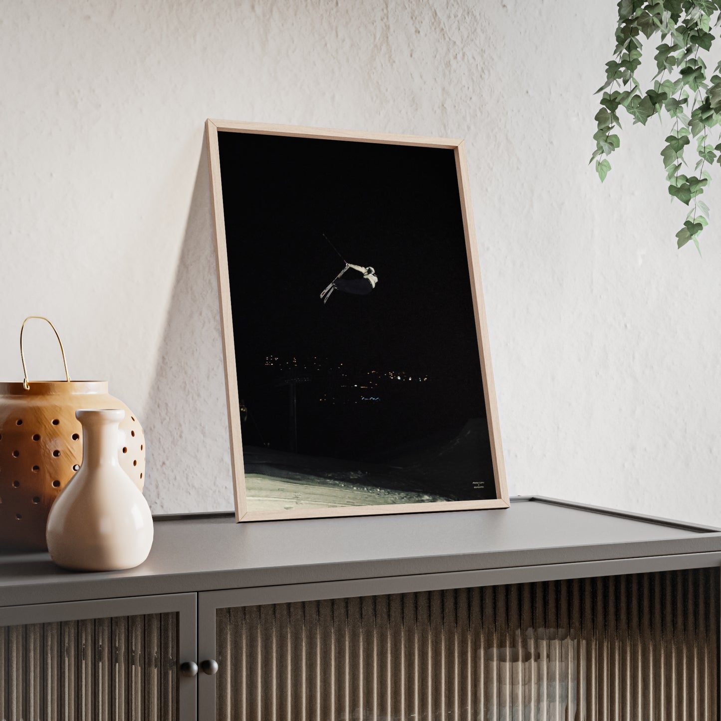 Night Park Mateo Lepic Poster - FRAMED