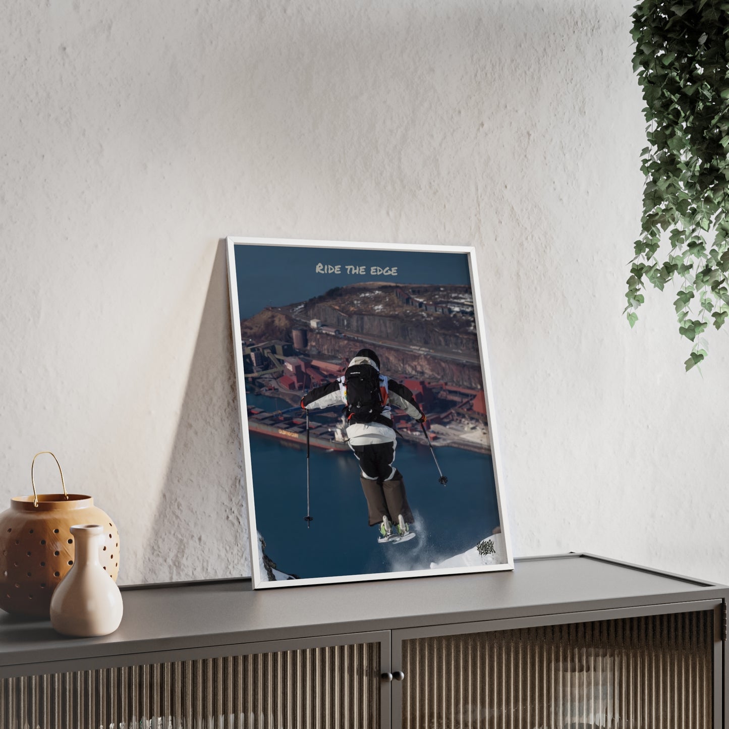 Ride The Edge Mikkellillehaug Poster - FRAMED