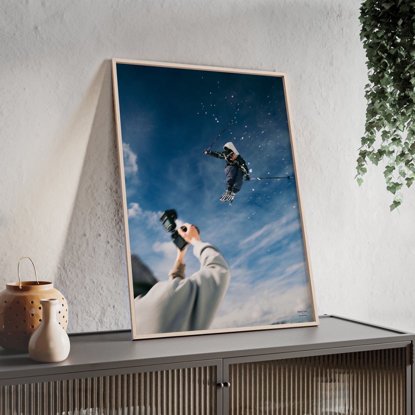 'Camera Crew' Mateo Lepic Poster - FRAMED