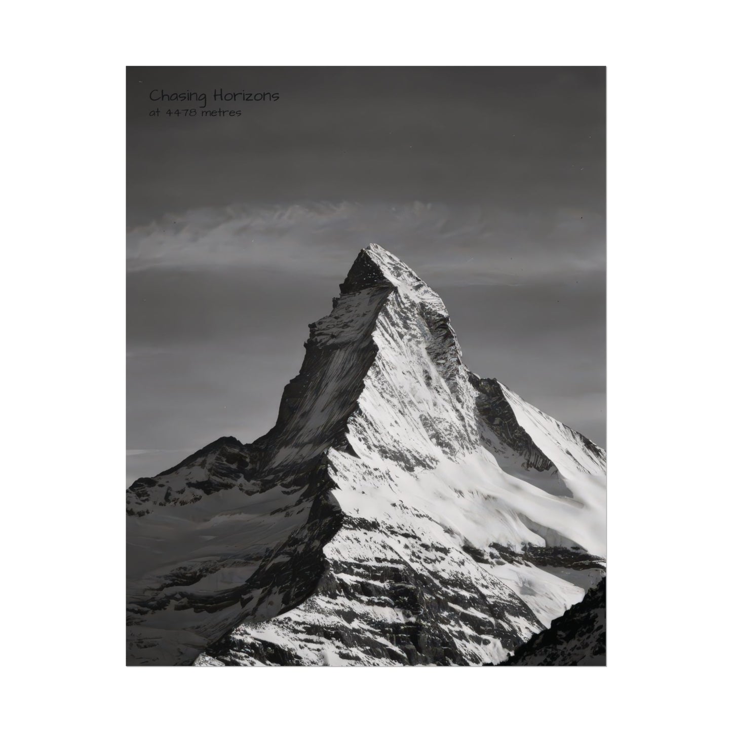 Chasing Horizons x Monochrome Matternhorn Poster