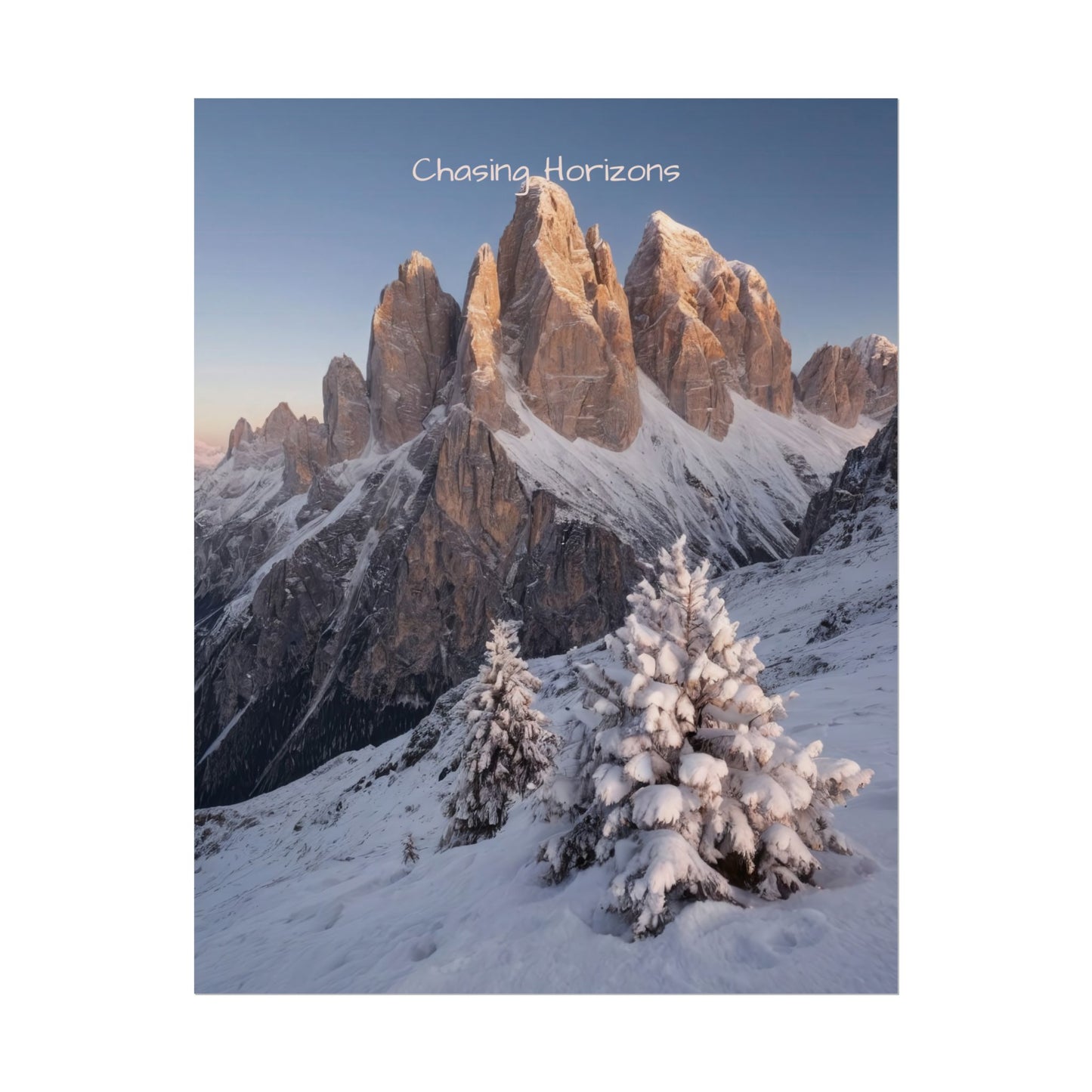 Chasing Horizons x Dolomites Poster