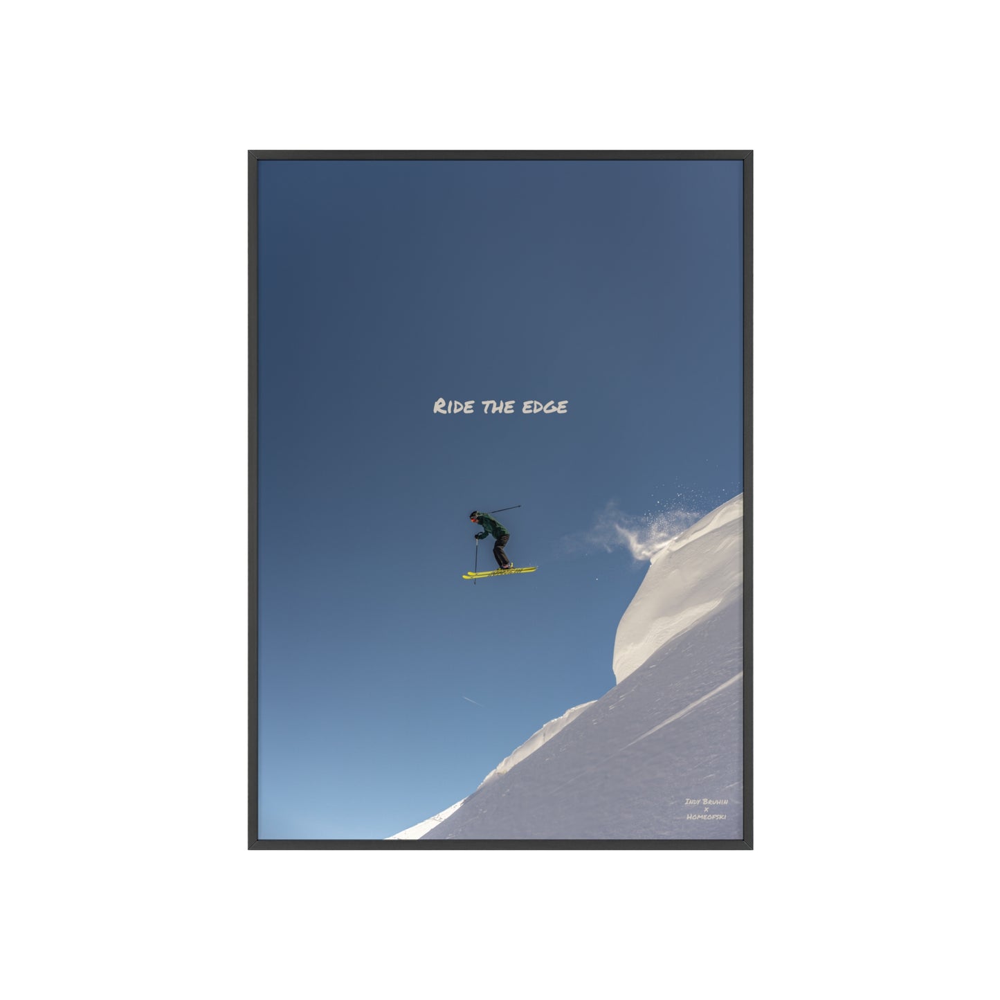 Ride The Edge Indy Bruhin Poster - FRAMED