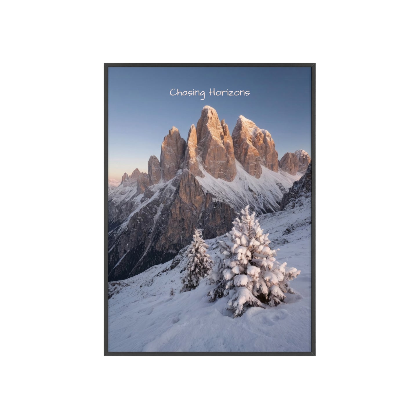 Chasing Horizons x Dolomites Poster - FRAMED