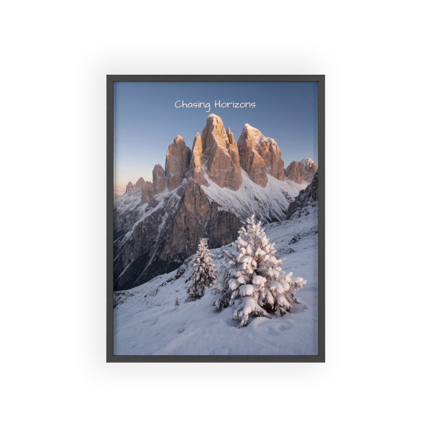 Chasing Horizons x Dolomites Poster - FRAMED