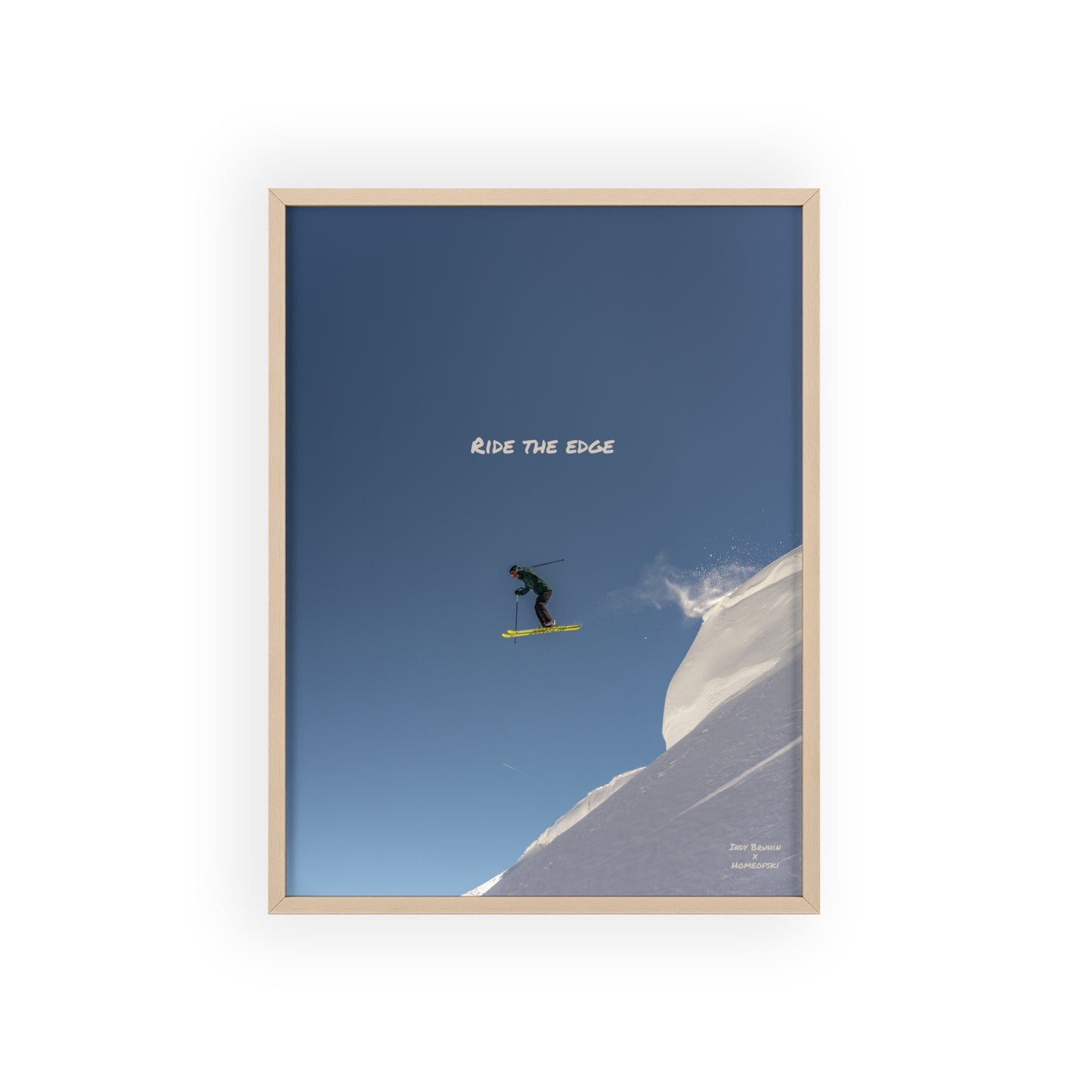Ride The Edge Indy Bruhin Poster - FRAMED