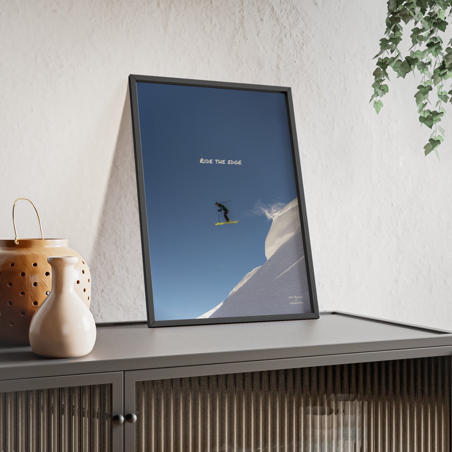 Ride The Edge Indy Bruhin Poster - FRAMED