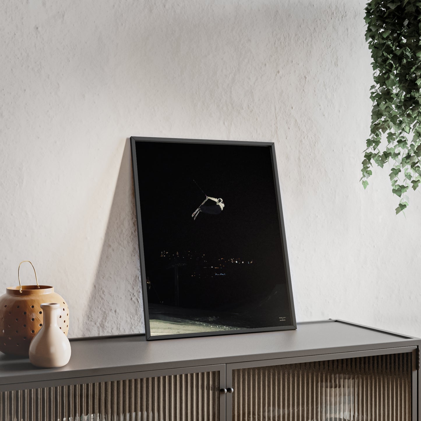 Night Park Mateo Lepic Poster - FRAMED