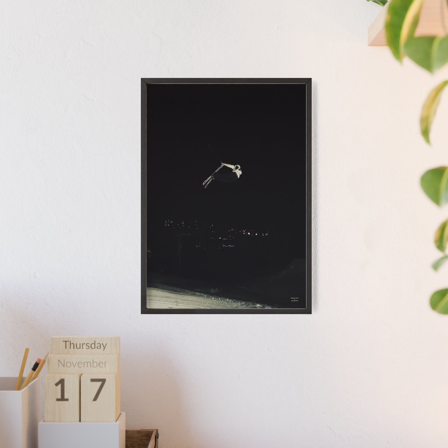 Night Park Mateo Lepic Poster - FRAMED