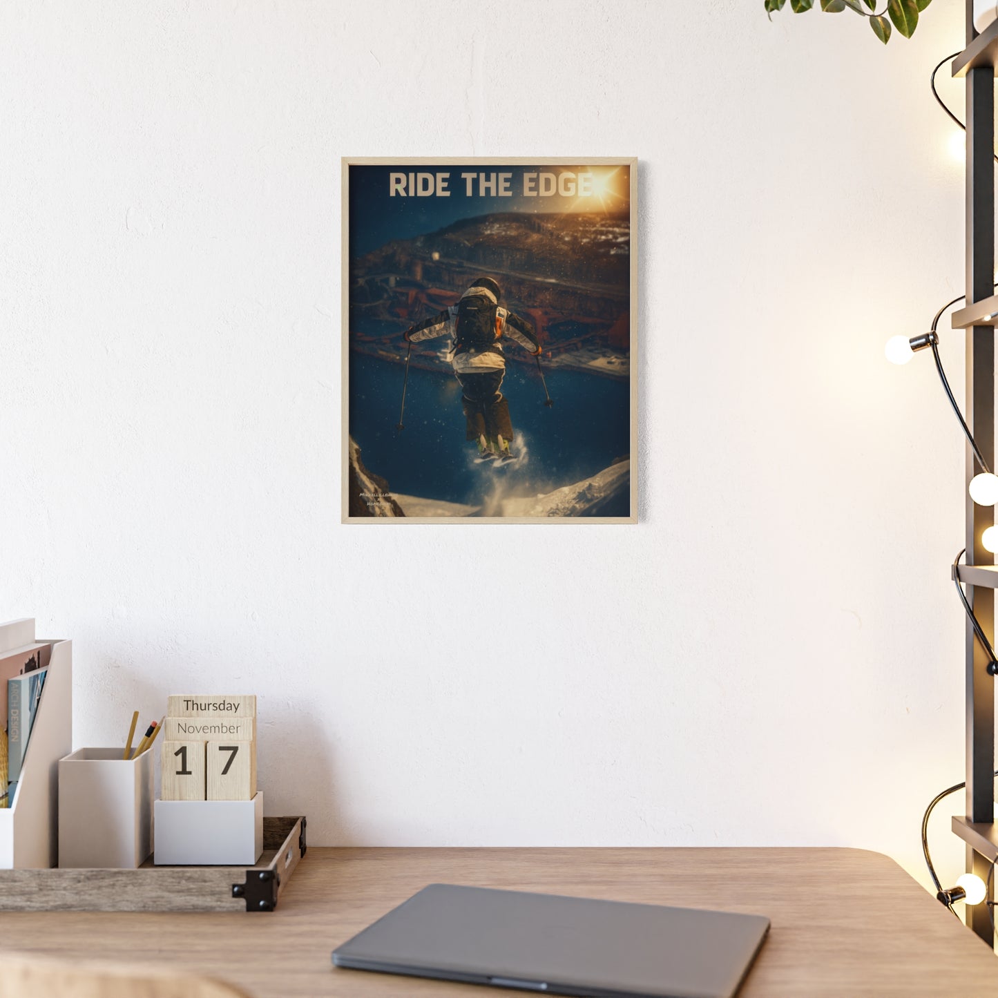 Ride The Edge x Heaven Mikkellillehaug Poster - FRAMED