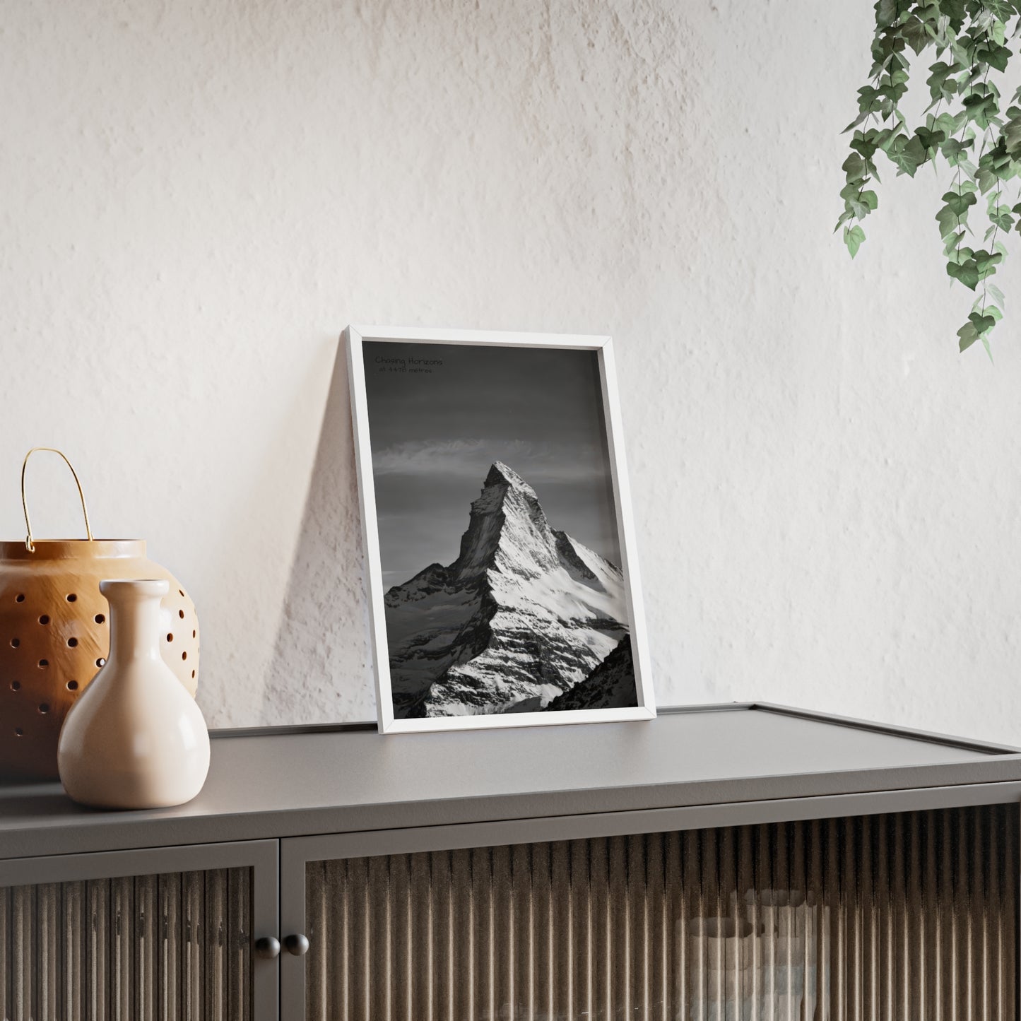 Chasing Horizons x Monochrome Matternhorn Poster - FRAMED