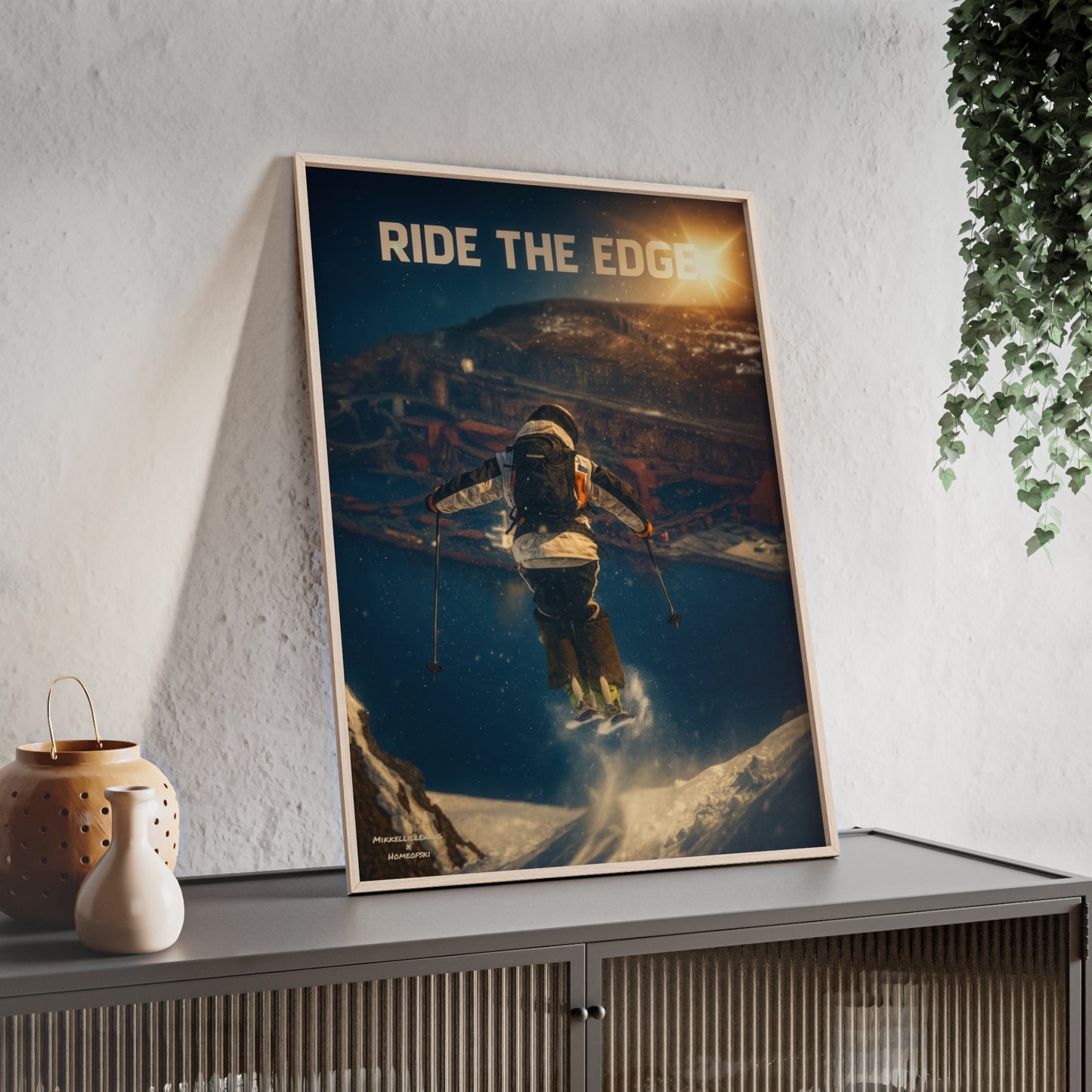 Ride The Edge x Heaven Mikkellillehaug Poster - FRAMED