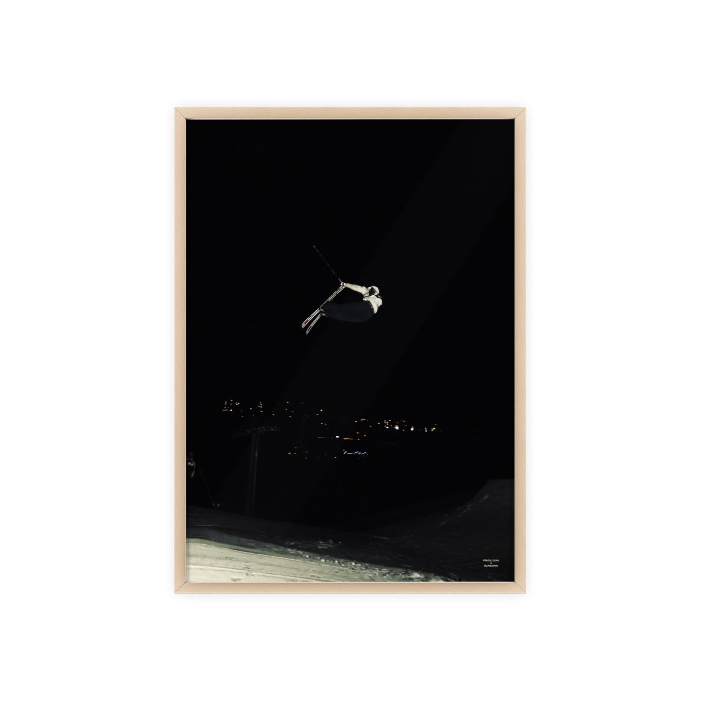 Night Park Mateo Lepic Poster - FRAMED