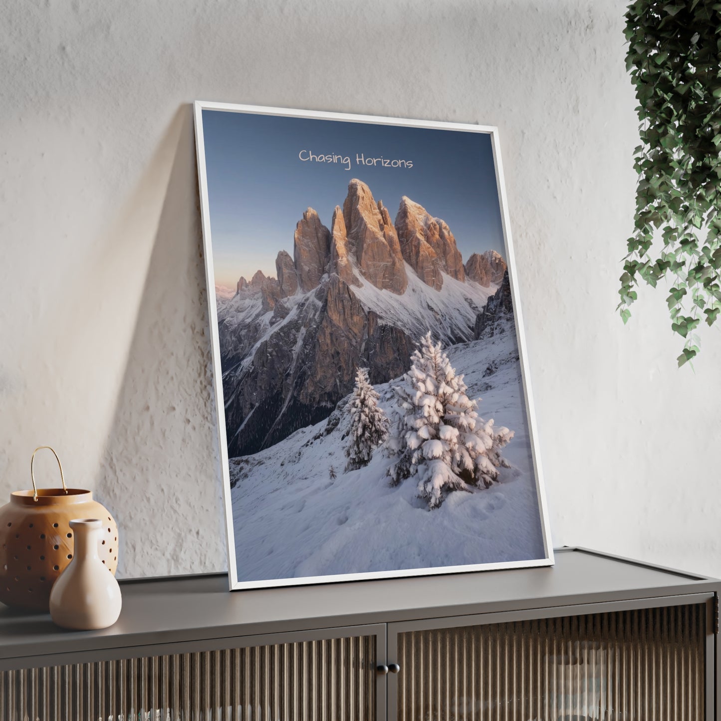 Chasing Horizons x Dolomites Poster - FRAMED