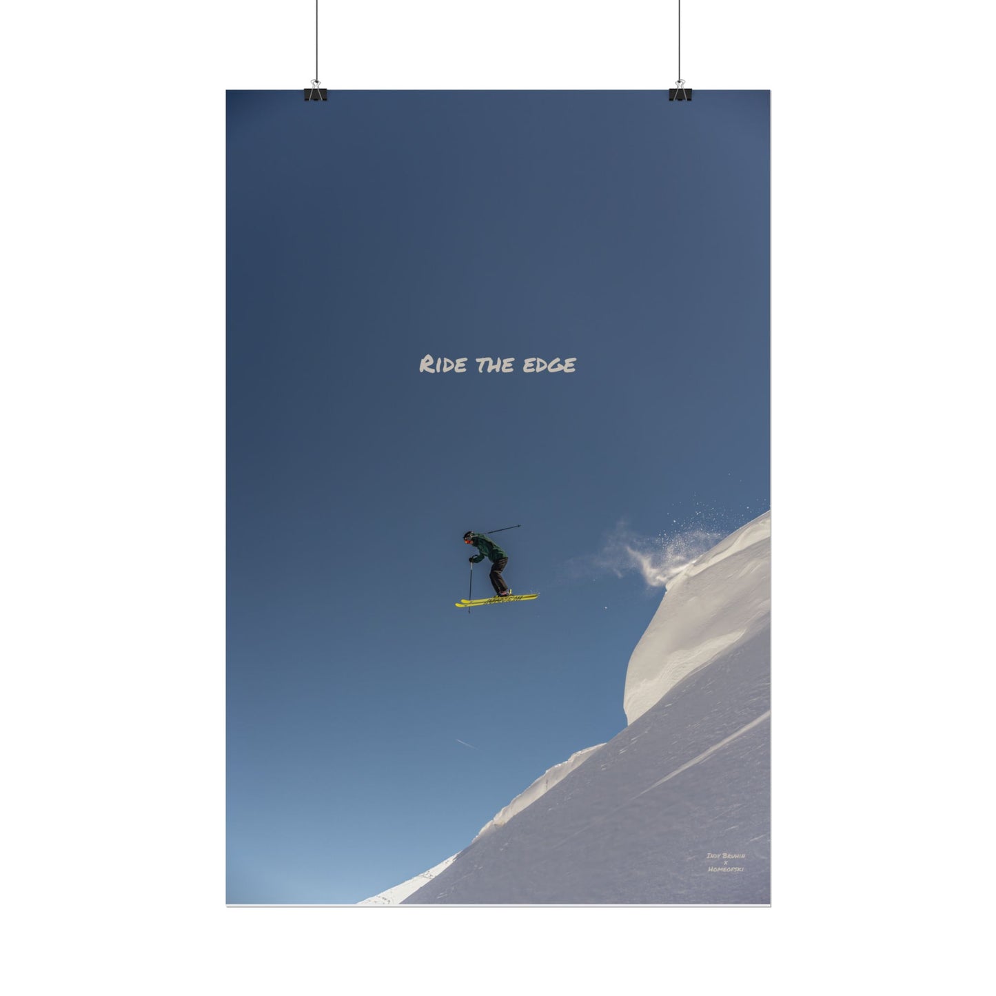 Ride The Edge Indy Bruhin Poster