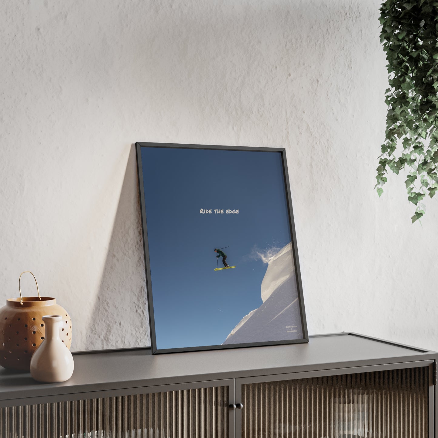 Ride The Edge Indy Bruhin Poster - FRAMED
