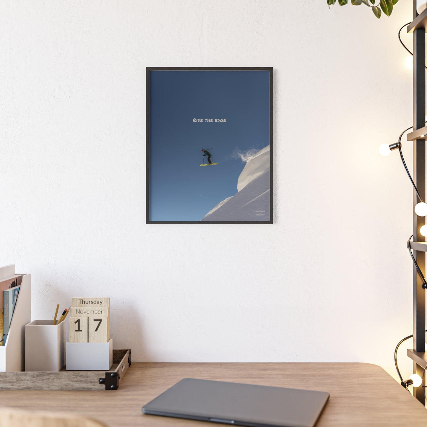 Ride The Edge Indy Bruhin Poster - FRAMED