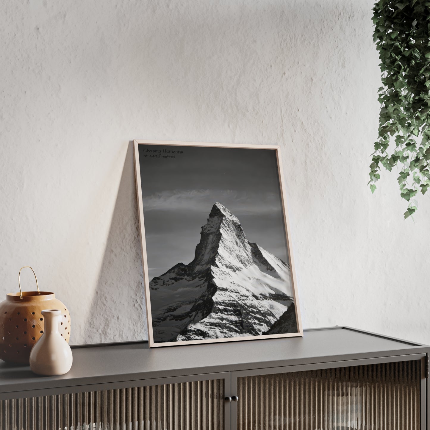Chasing Horizons x Monochrome Matternhorn Poster - FRAMED